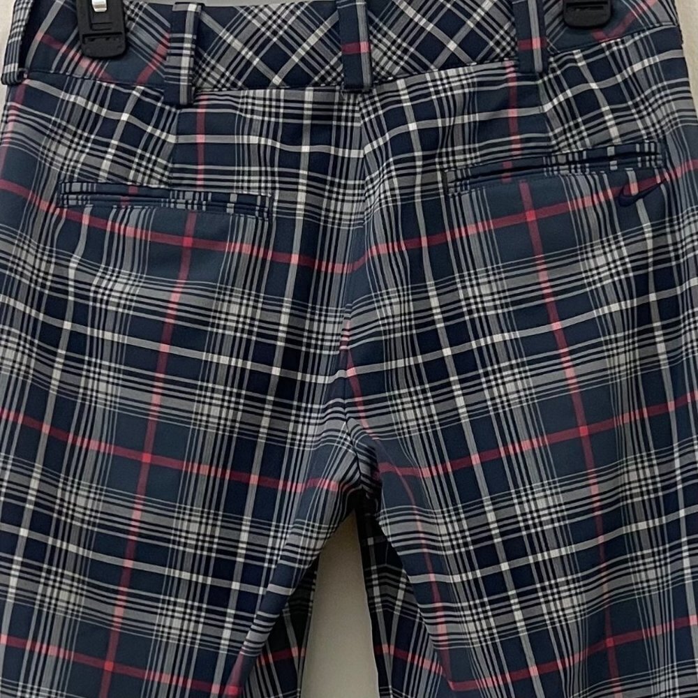 Nike Golf Tour Performance DRI-FIT Plaid Pants Size 4 Navy Pink White - Picture 5 of 9